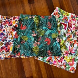 SOLD! Bundle Lot of 3 RipSkirt Hawaii Skirts • Tropical Everyday & Swim Skirts